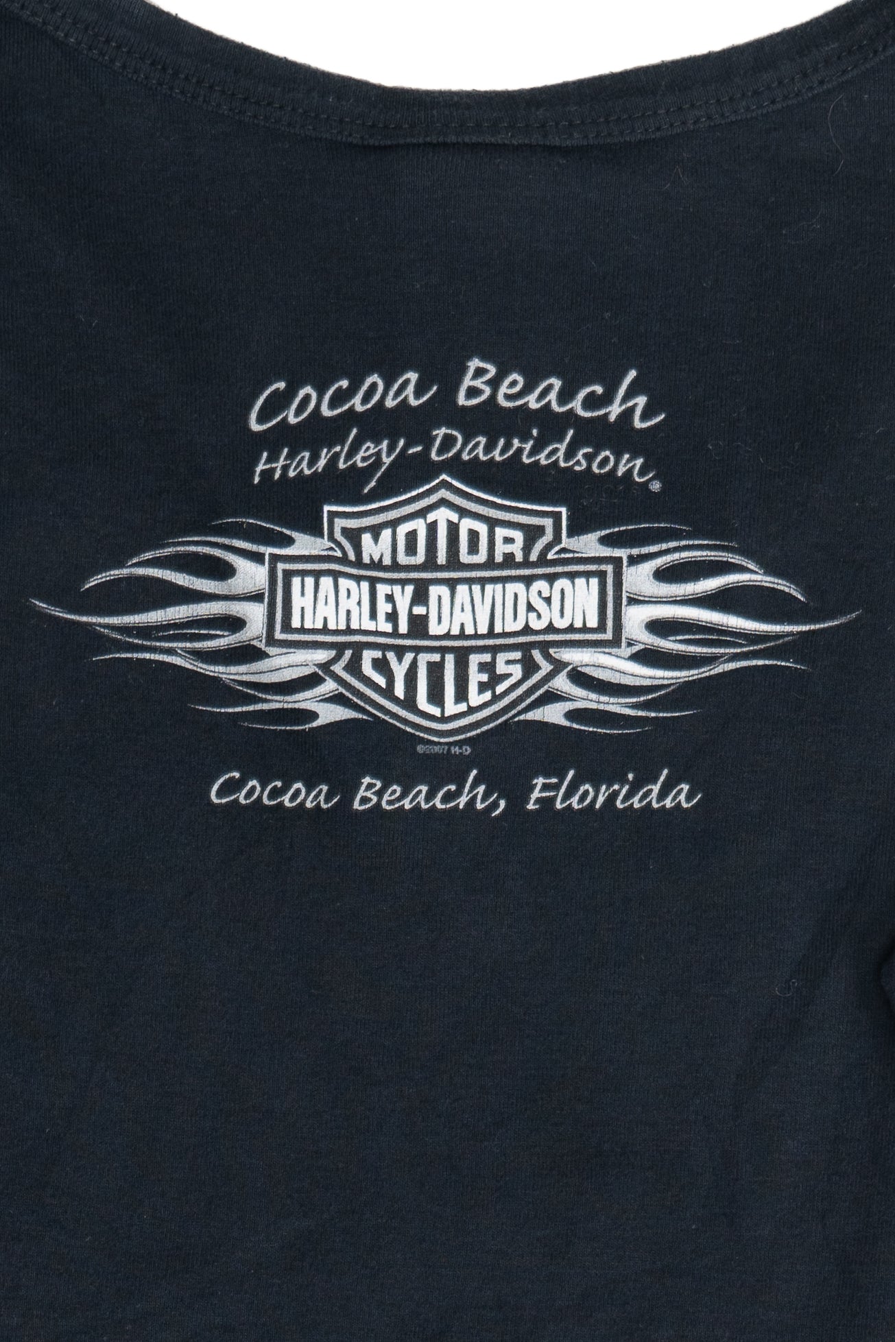 Harley Davidson Rhinestone Cocoa Beach Long Sleeve T-Shirt