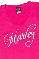 Recycled Pink Savannah Harley Davidson T-Shirt (2010s)