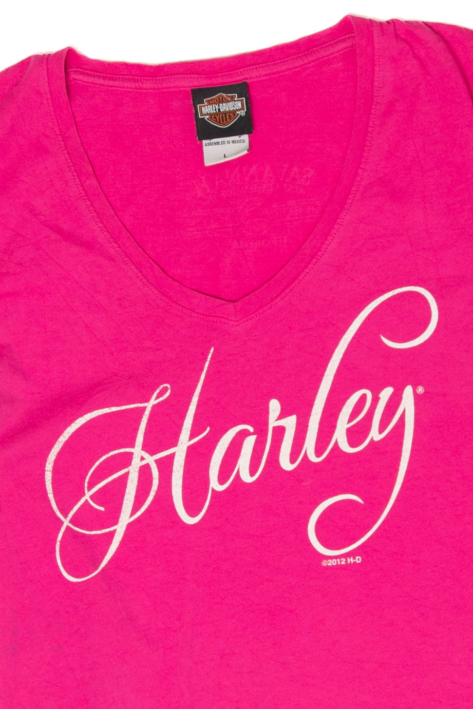 Recycled Pink Savannah Harley Davidson T-Shirt (2010s)