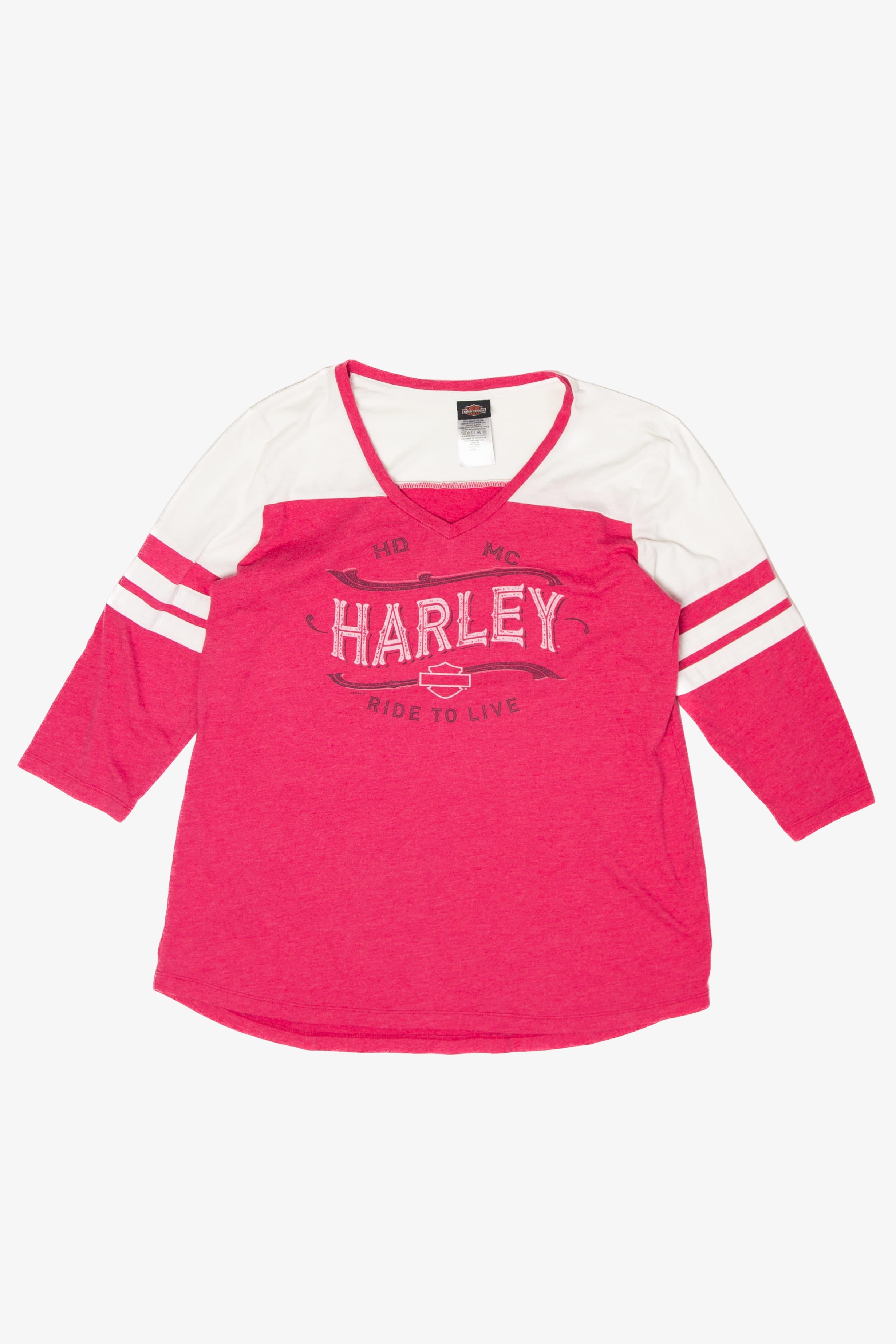 Recycled "Ride To Live" Harley Davidson T-Shirt (2010s)