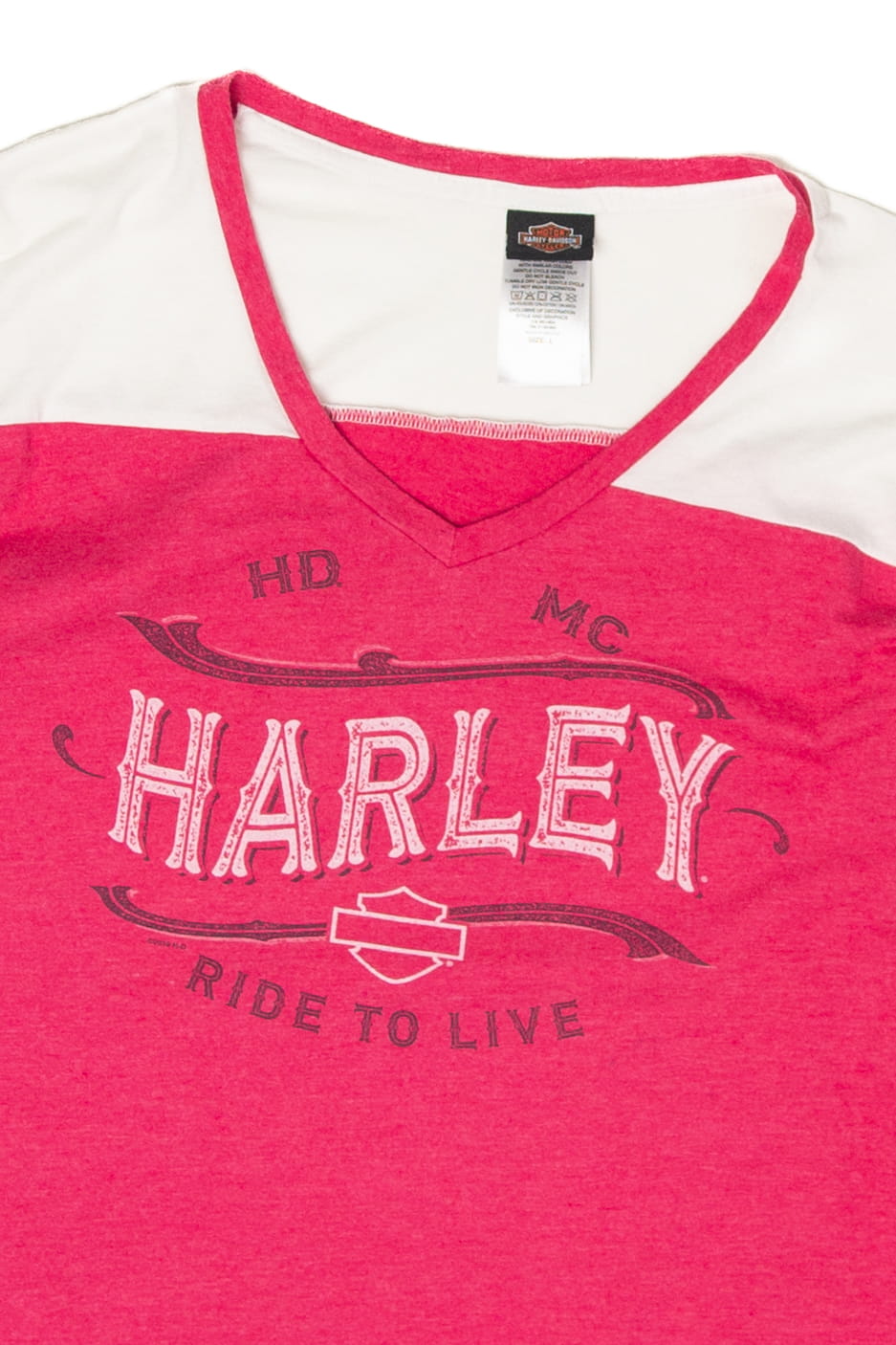Recycled "Ride To Live" Harley Davidson T-Shirt (2010s)