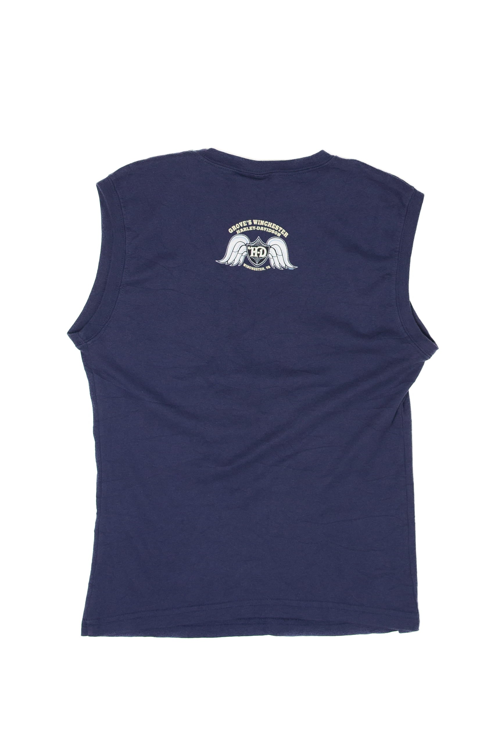Vintage Dark Blue Clothing Harley Davidson T-Shirt (2000s)