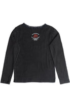 Harley Davidson Ribbed Lace Edge Long Sleeve T-Shirt (2000s)