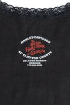 Harley Davidson Ribbed Lace Edge Long Sleeve T-Shirt (2000s)