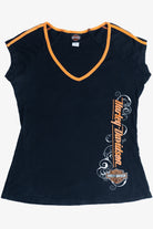 Harley Davidson Sporty Striped Sleeve Appleton Wisconsin T-Shirt