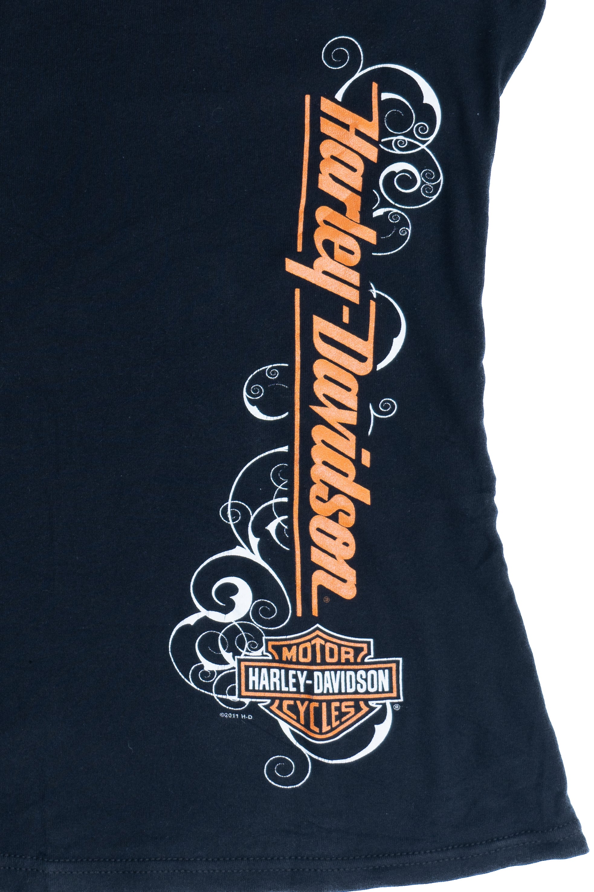 Harley Davidson Sporty Striped Sleeve Appleton Wisconsin T-Shirt