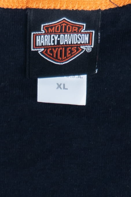 Harley Davidson Sporty Striped Sleeve Appleton Wisconsin T-Shirt