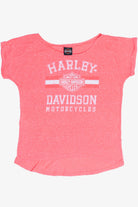 Harley Davidson Motorcycles Neon Pink T-Shirt
