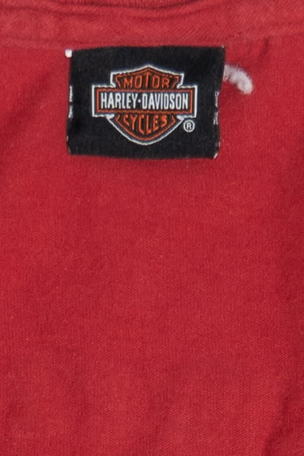 Harley Davidson Patterned Sides Spitzie's Albany-Schenectady New York T-Shirt