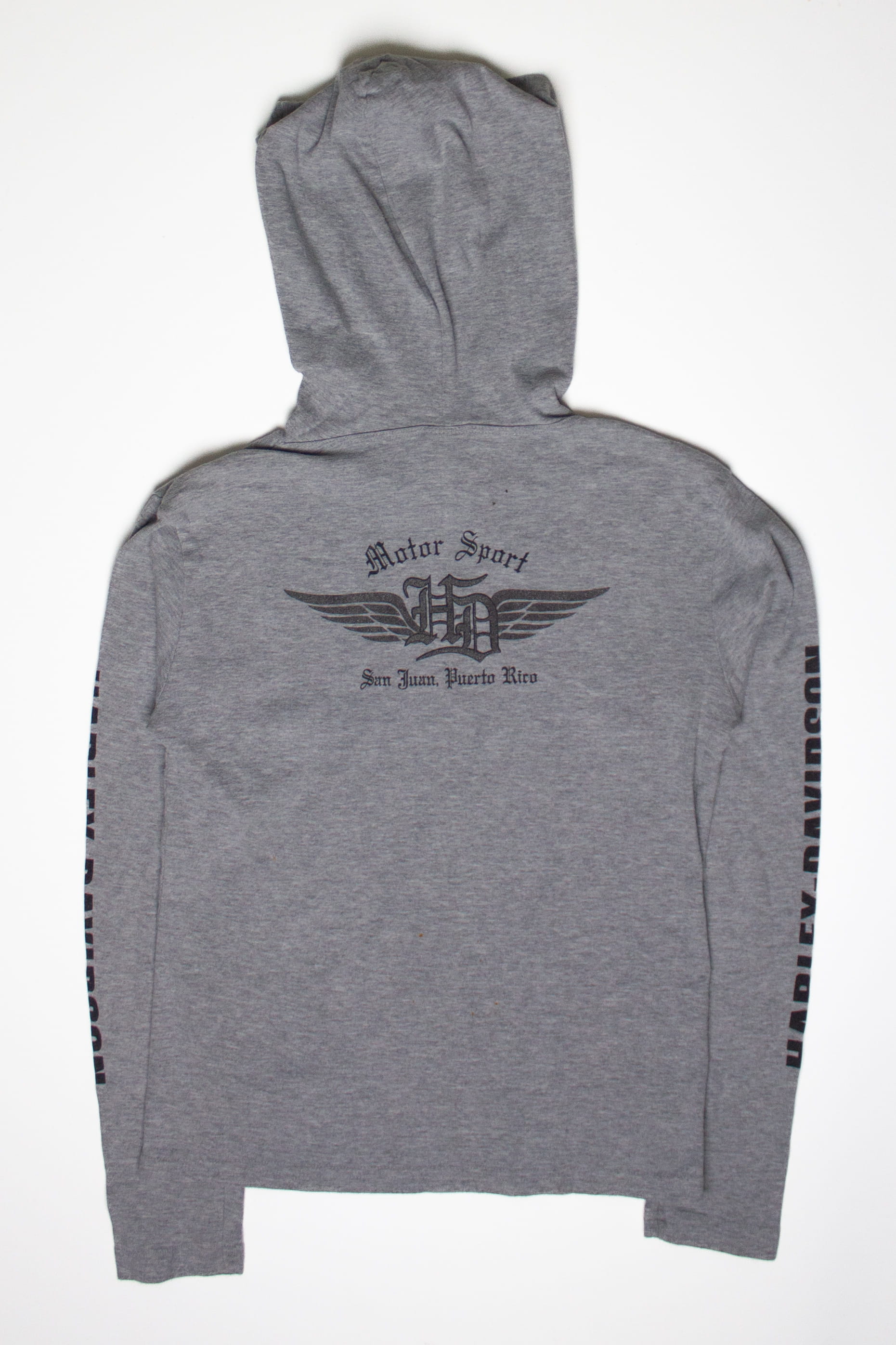 San Juan Hooded Long Sleeve Harley Davidson T-Shirt (2010s)