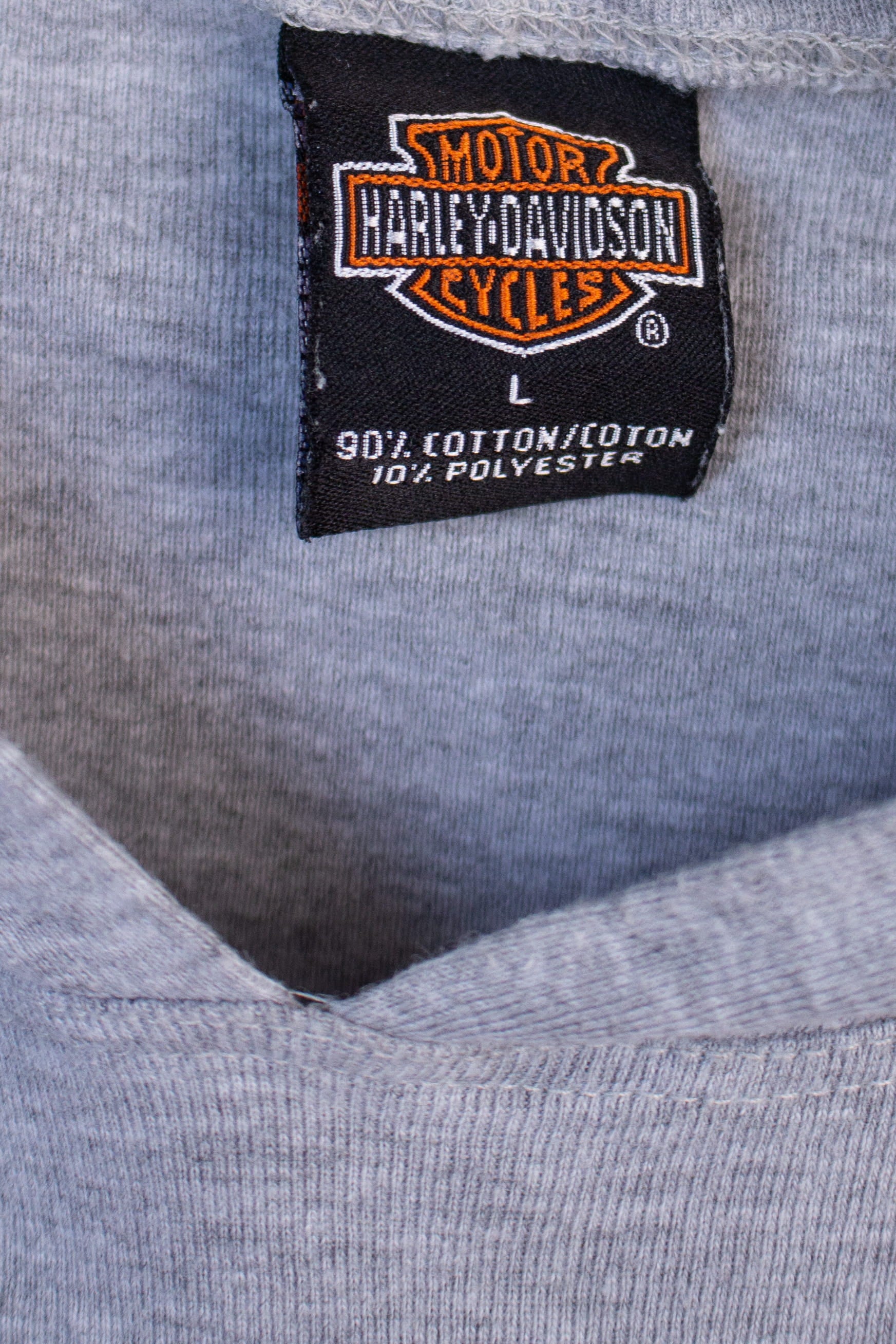 San Juan Hooded Long Sleeve Harley Davidson T-Shirt (2010s)