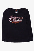 Long Sleeve Barnett Harley Davidson T-Shirt (2010s)