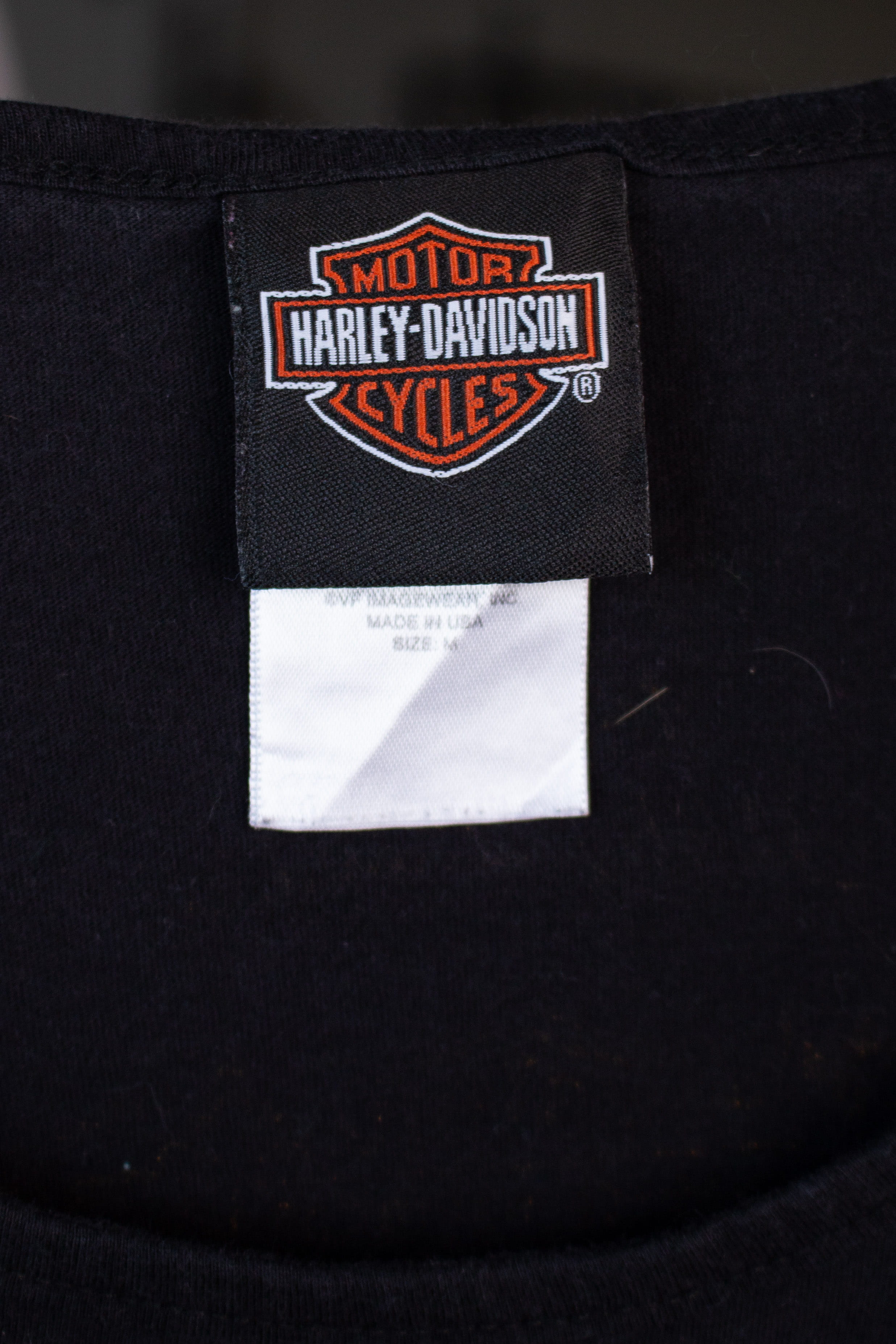 Long Sleeve Barnett Harley Davidson T-Shirt (2010s)