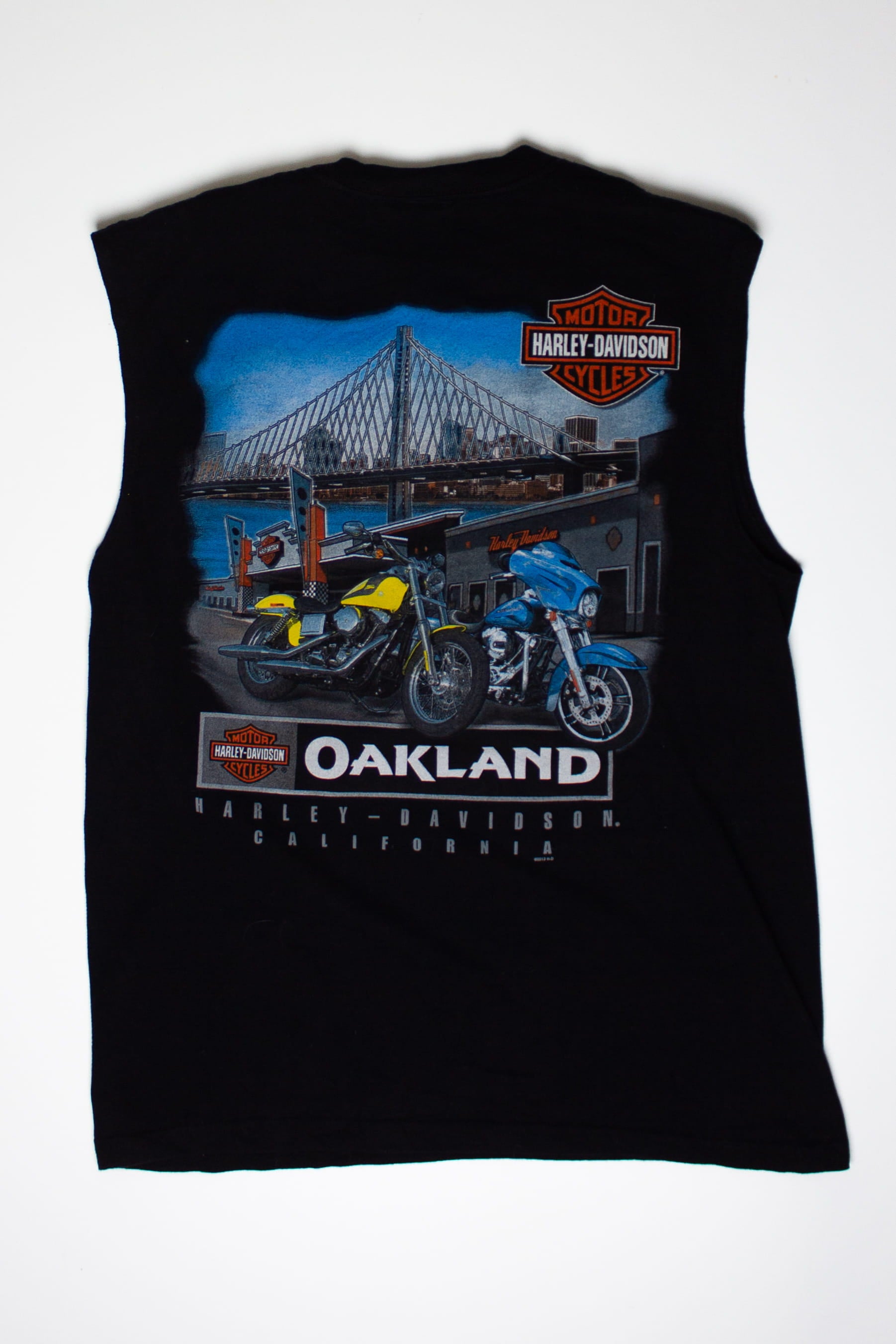 Sleeveless Oakland Harley Davidson T-Shirt (2010s)