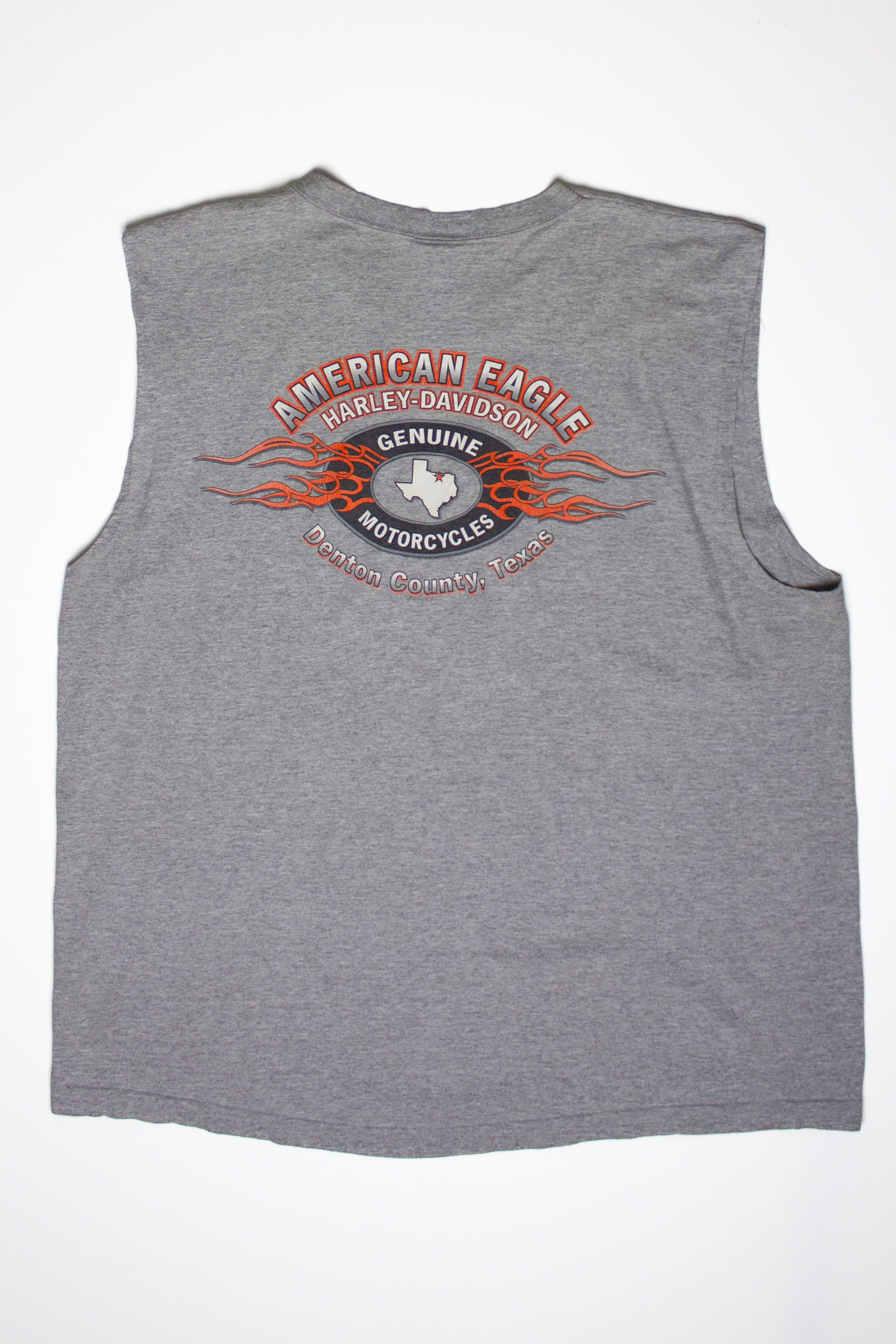 Vintage Sleeveless American Eagle Harley Davidson T-Shirt (2000s)