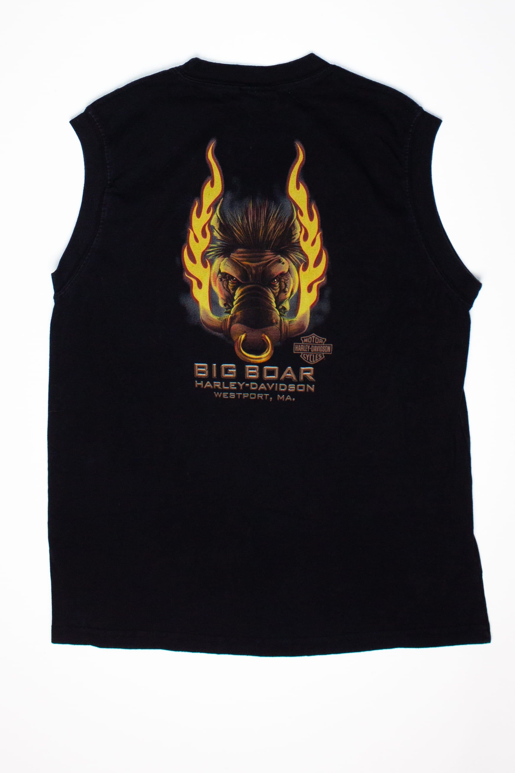 Vintage Sleeveless Big Boar Harley Davidson T-Shirt (2000s)