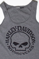 Ribbed Skull Harley Davidson Tank (2010s)