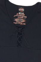Recycled Lace Tie Biker Bob's Harley Davidson T-Shirt