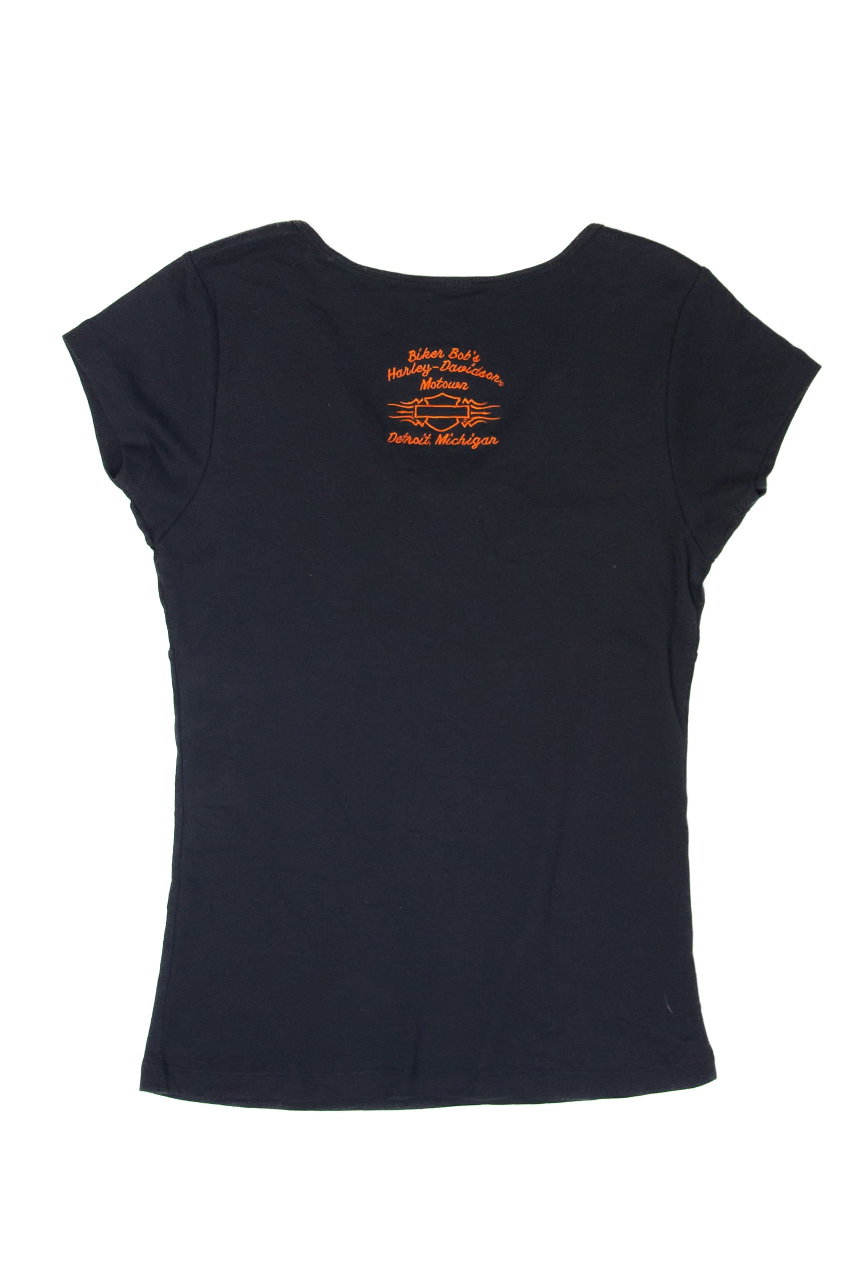 Recycled Lace Tie Biker Bob's Harley Davidson T-Shirt