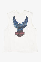 Recycled Ramstein Air Base Germany Harley Davidson Sleeveless T-Shirt (2000s)