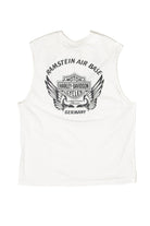 Recycled Ramstein Air Base Germany Harley Davidson Sleeveless T-Shirt (2000s)