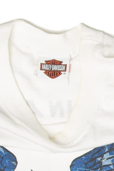 Recycled Ramstein Air Base Germany Harley Davidson Sleeveless T-Shirt (2000s)