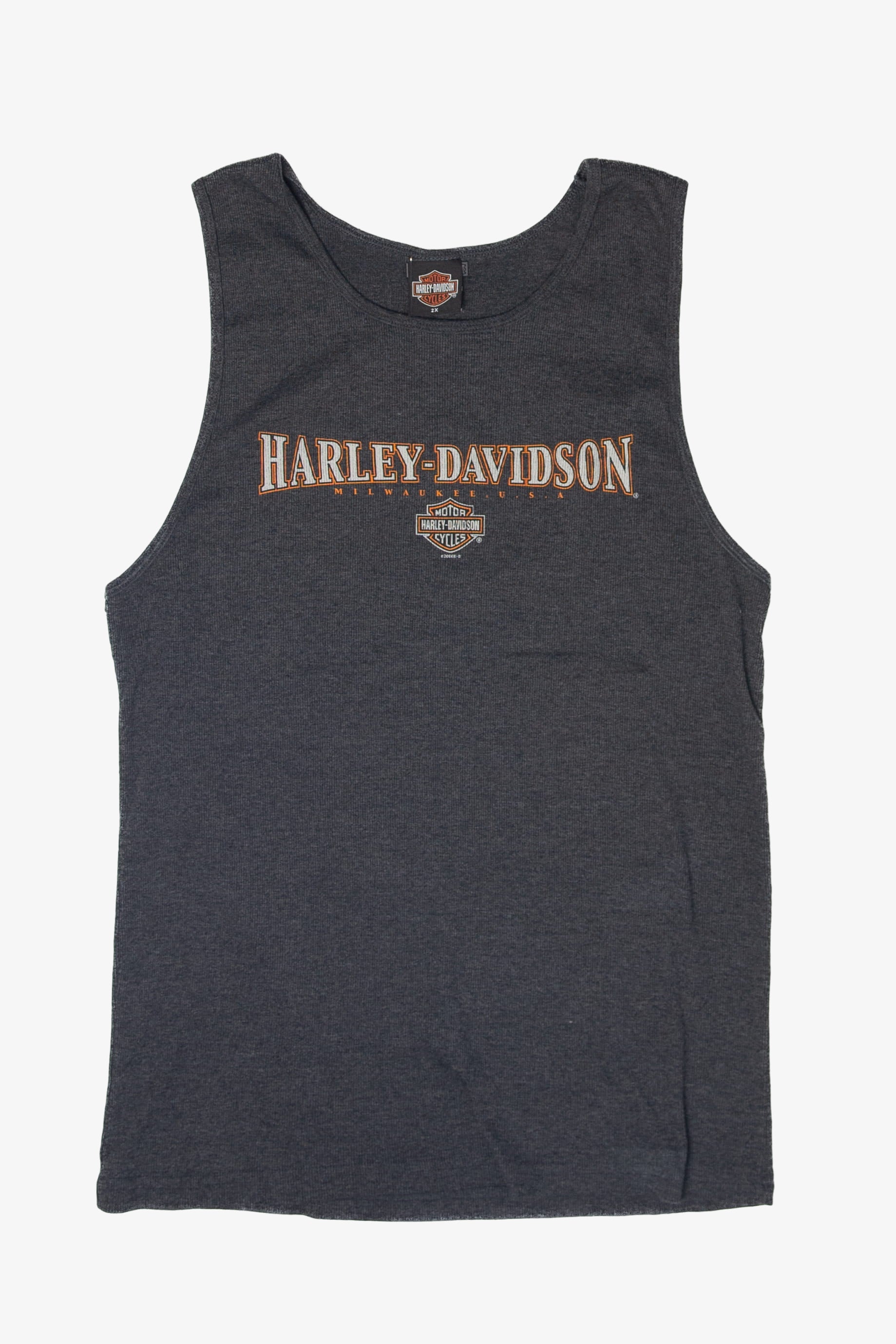 Recycled Mancuso Sleeveless Harley Davidson T-Shirt (2000s)