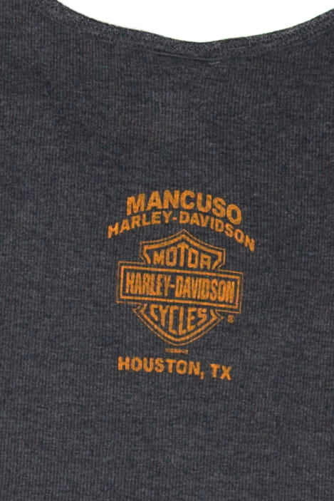 Recycled Mancuso Sleeveless Harley Davidson T-Shirt (2000s)