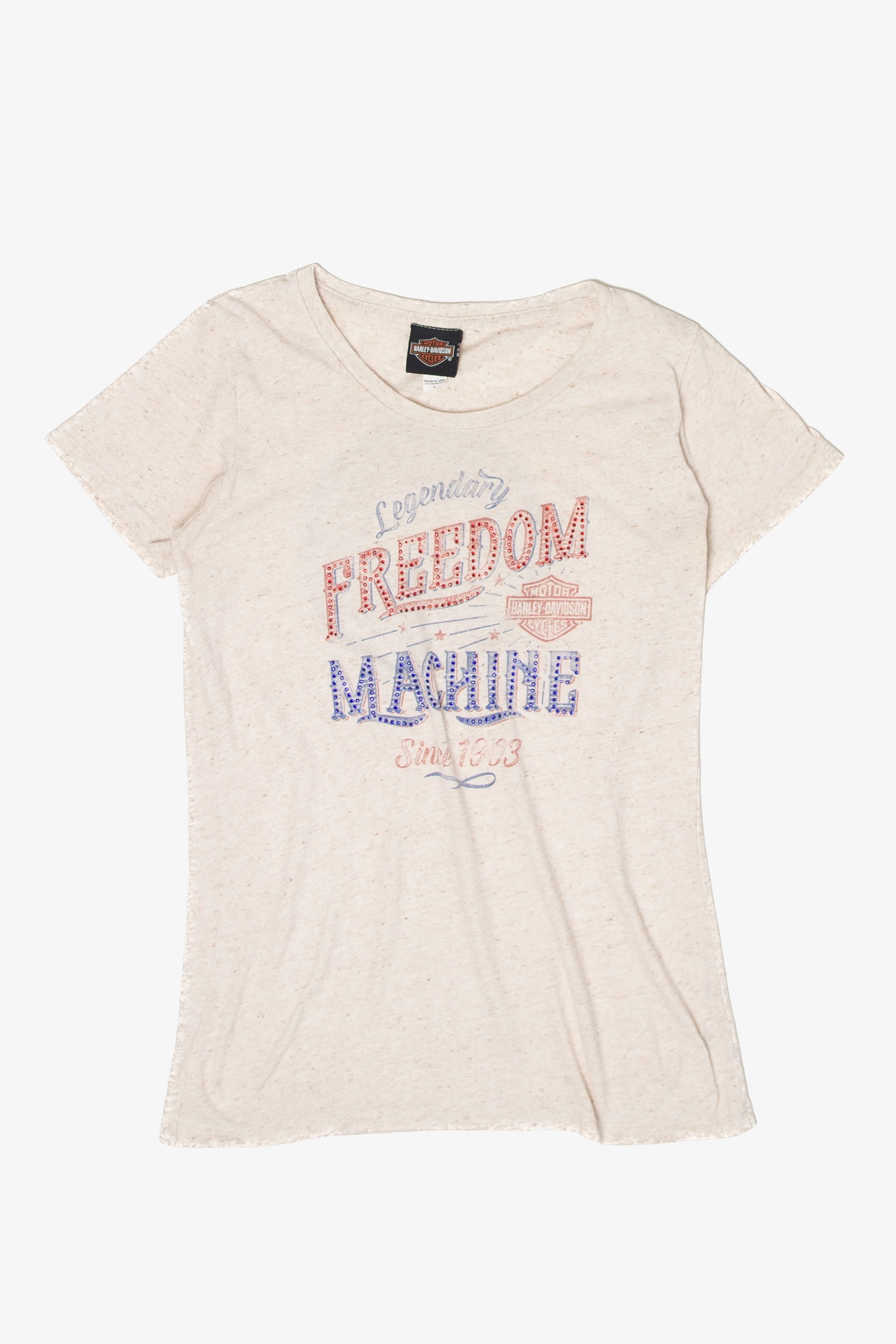 Recycled "Legendary Freedom Machine" Harley Davidson T-Shirt (2020s)
