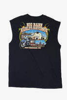 Recycled Big Barn Harley Davidson Sleeveless T-Shirt (2010s)