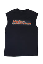 Recycled Big Barn Harley Davidson Sleeveless T-Shirt (2010s)