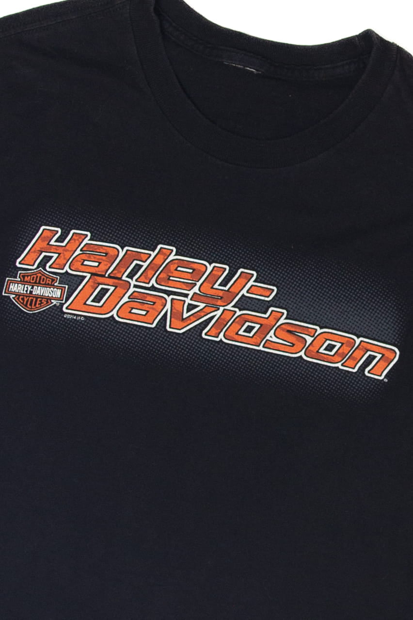 Recycled Big Barn Harley Davidson Sleeveless T-Shirt (2010s)