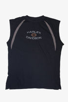 Recycled Charlotte North Carolina Harley Davidson Sleeveless T-Shirt