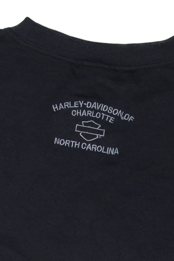 Recycled Charlotte North Carolina Harley Davidson Sleeveless T-Shirt