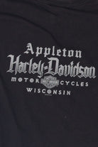 Recycled Eagle Harley Davidson Cutoff Sleeves T-Shirt (2010s)