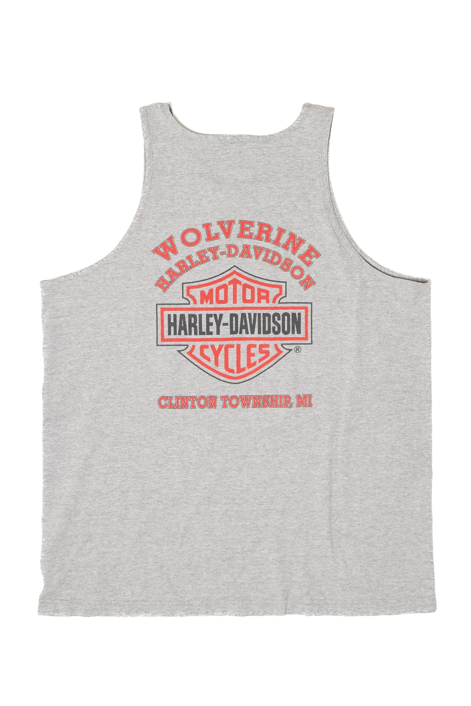 Recycled American Flag Harley Davidson Sleeveless T-Shirt