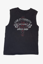 Recycled Speed Shop Zylstra Harley Davidson Sleeveless T-Shirt (2010s)