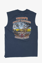 Recycled Tripp's Harley Davidson Sleeveless T-Shirt (2010s)