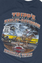 Recycled Tripp's Harley Davidson Sleeveless T-Shirt (2010s)