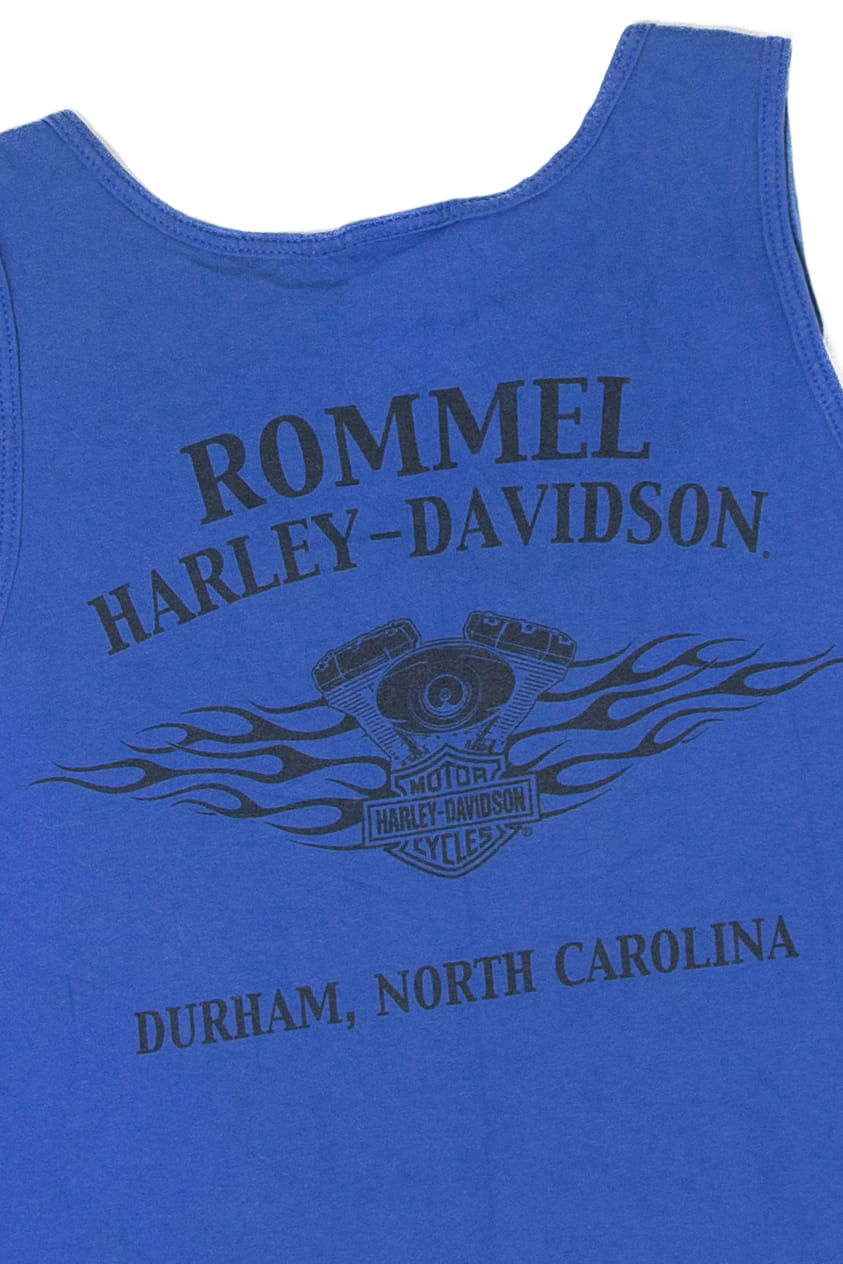Recycled "Built To Last" Harley Davidson Sleeveless T-Shirt (2010s)