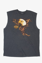 Recycled Magic City Harley Davidson Sleeveless T-Shirt (2010s)