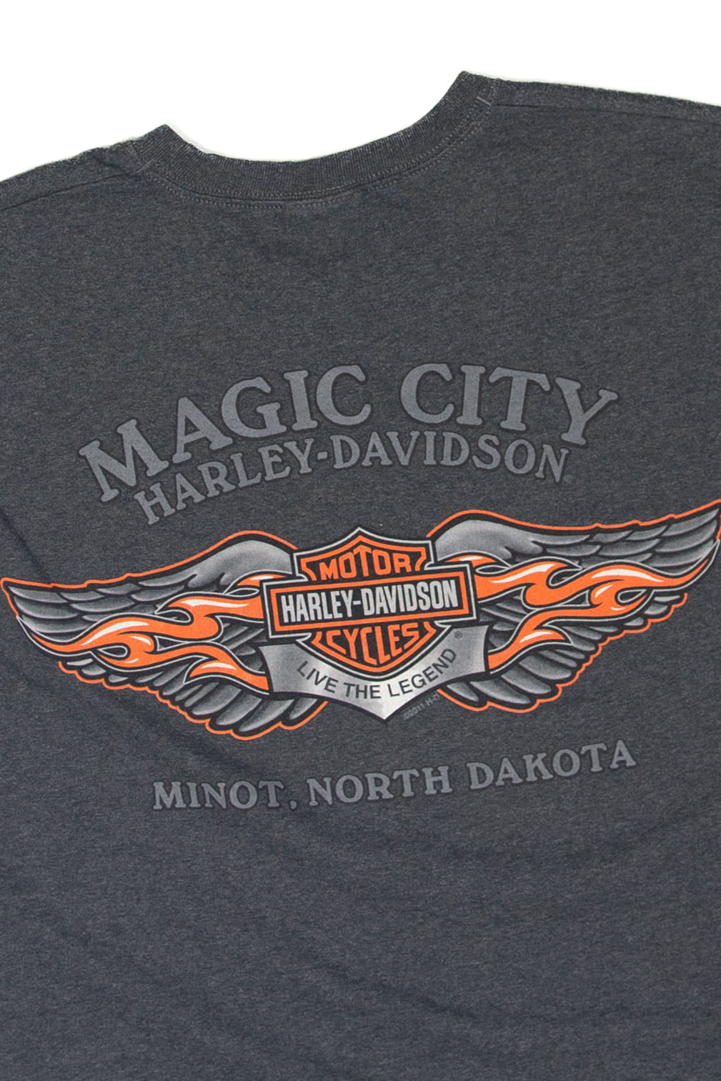 Recycled Magic City Harley Davidson Sleeveless T-Shirt (2010s)