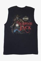 Recycled Deadwood Jack Harley Davidson T-Shirt (2010s)