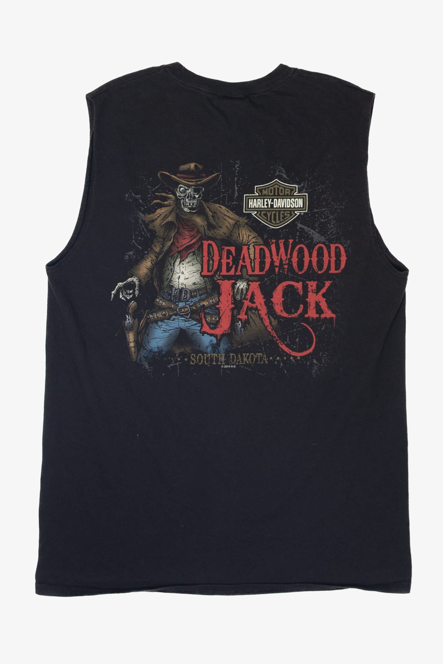 Recycled Deadwood Jack Harley Davidson T-Shirt (2010s)