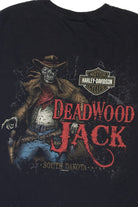 Recycled Deadwood Jack Harley Davidson T-Shirt (2010s)