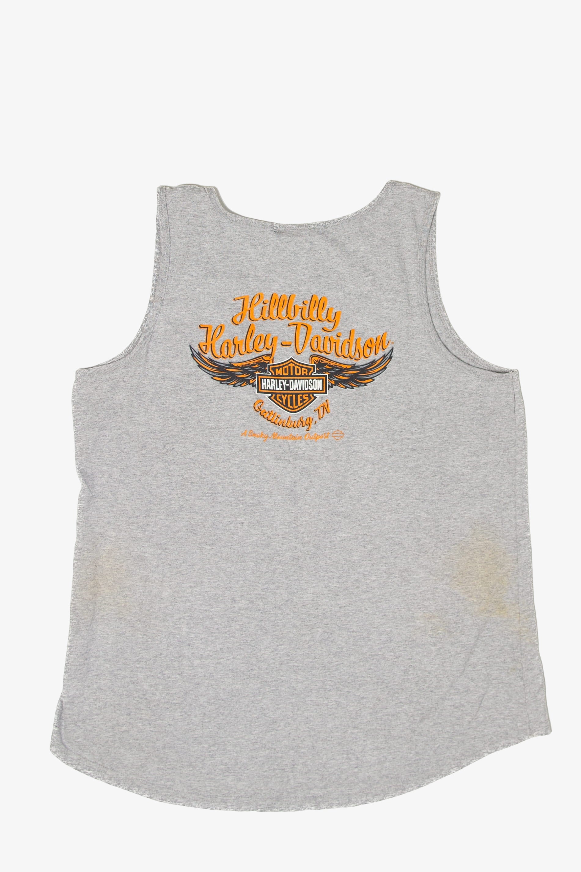 Recycled Hillbilly Harley Davidson Sleeveless T-Shirt