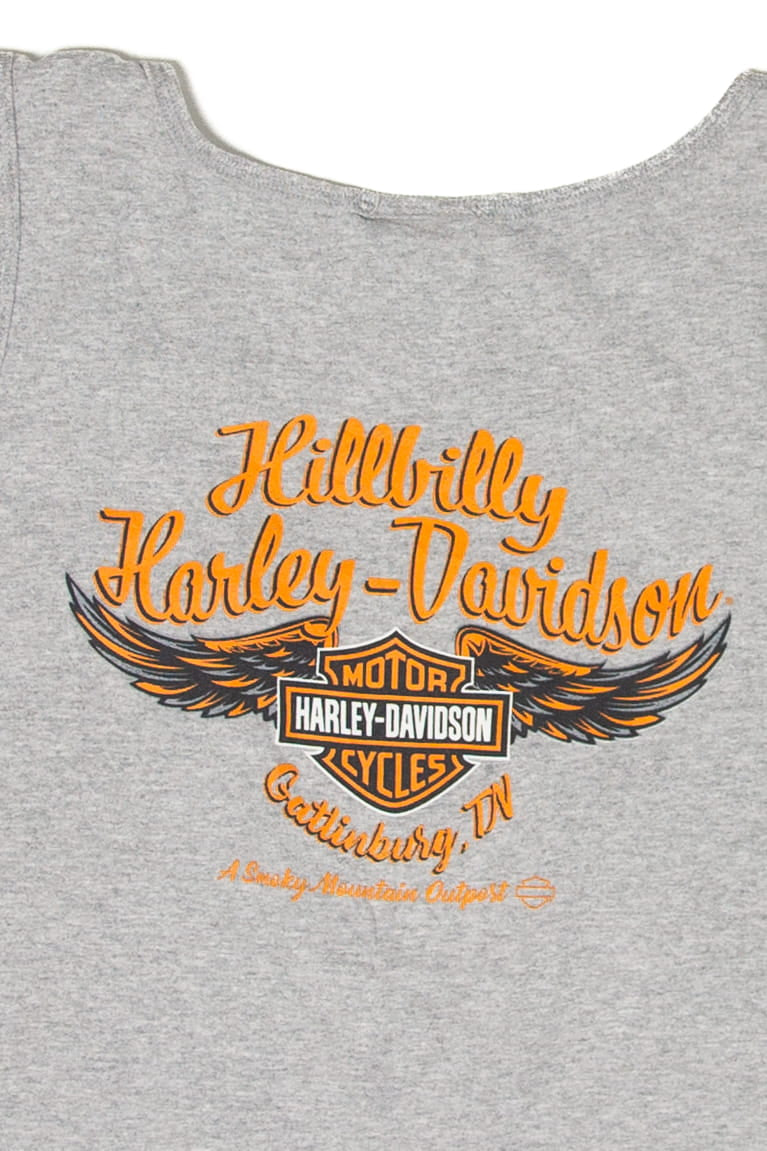 Recycled Hillbilly Harley Davidson Sleeveless T-Shirt