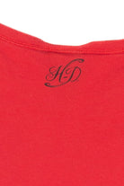 Recycled Rhinestone Crop Top Harley Davidson T-Shirt