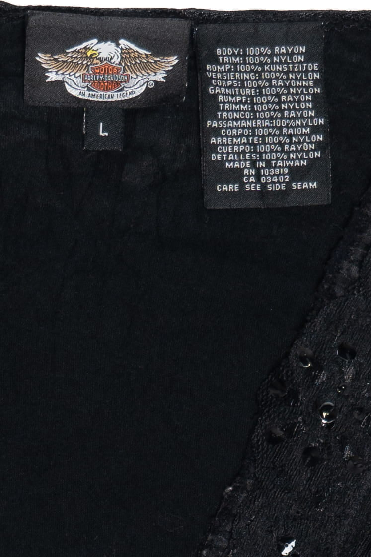 Harley Davidson Sequin Bolero Long Sleeve Top (2010s)