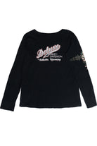 Vintage Harley Floral Tattoo Print Long Sleeve T-Shirt (2000s)